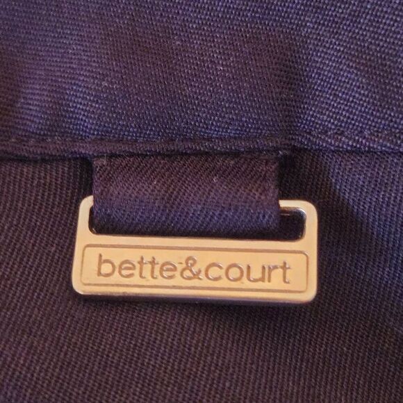 Bette and Court Womens Polyester Zip Closure Golf Capris Pants Black Size 6 - Picture 6 of 14